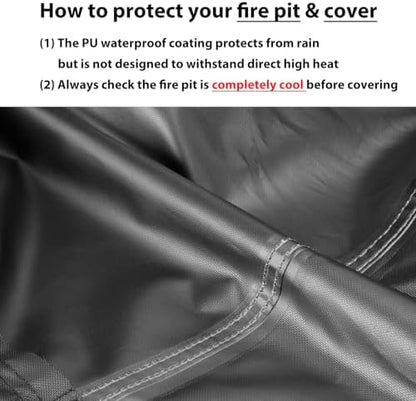 TheElves Fire Pit Cover Rectangle for Oakland Fire Tables, 48x36x22"