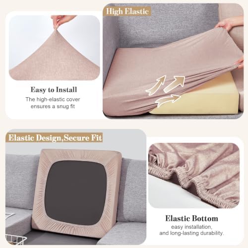 8Pcs Patio Cushion Covers Stretch Outdoor Furniture Protector Slipcovers
