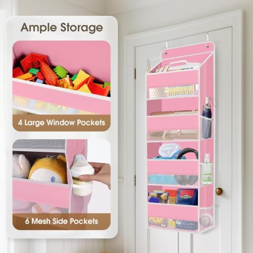 2 Pcs Over The Door Organizer Large Capacity Hanging Storage Room Organizer