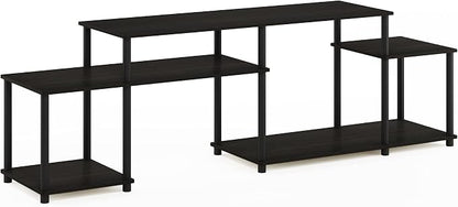 Furinno Turn-N-Tube Handel Stand for TV up to 55 Inch, Espresso