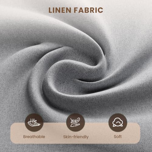 51'' Small Loveseat Sofa, 2-Seater Linen Fabric Couch for Compact Spaces