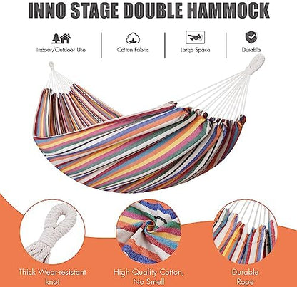 INNO STAGE Double Hammock with Tree Straps, Extra Large 2 Persons Hammock