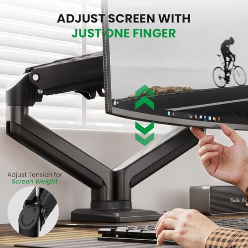 SIAGO 55 x 24 Inch Electric Standing Desk with Dual Monitor Stand