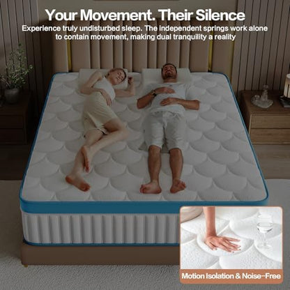 Queen Mattress, 14 Inch Memory Foam Bed in a Box, Cool Sleep