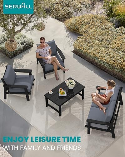 SERWALL HDPE Outdoor Sofa Set of 2