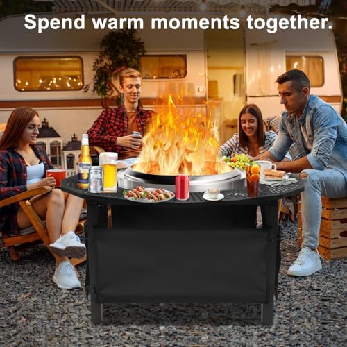 37 Inch Fire Pit Surround Tabletop for Solo Stove Bonfire Ranger 2.0