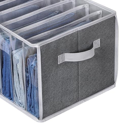 Wardrobe Clothes Organizer Pants Organizer for Closet Shelf, 3 Pack