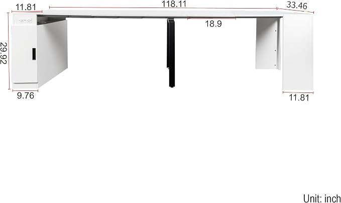 Extendable Dining Table with Storage, Transformer Extra Console Table for 1-12 People, Folding Space Saving Dining Room Table with Built-in Outlet for Homes, Apartments, Marble White