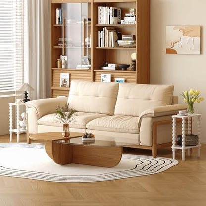 Narrow Side Table Small End Table for Small Spaces White