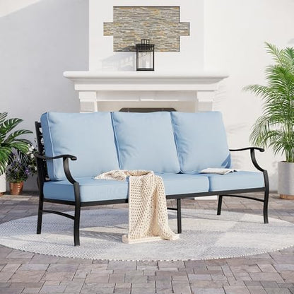 SUNSHINE VALLEY Metal Patio Furniture Sofa