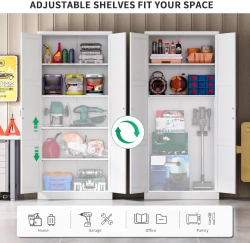 Metal Garage Storage Cabinet, Durable Metal Storage Solution