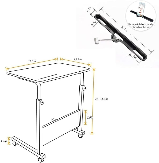 31.5 Inch Computer Desk, Modern Simple Gaming Desk Home Office Desks, Writing Study Table Small Desk