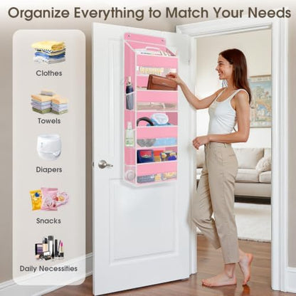 1Pack Over The Door Organizer Large Capacity Hanging Storage Room Organizer