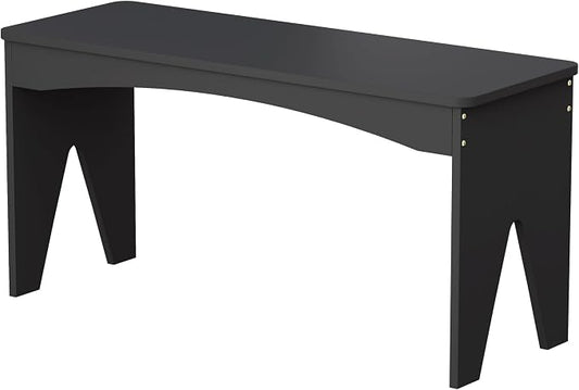 APRTAT Bamboo 35.4" Dining Room Bench, Long Indoor Shoe Bench Seat, Black | 450LBS Weight Capacity, 2-Person Seat, Rounded Safety Corners, Multi-Scene Use, Easy Assembly