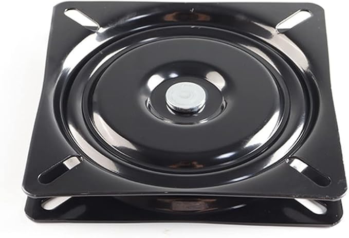 6 Inch Swivel Plate - Heavy Duty Turntable Bearing With 360 Rotating Base for Bar Stool, Chair, TV Table, Boat Seat - Square Steel Ball Bearing
