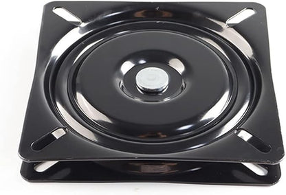 6 Inch Swivel Plate - Heavy Duty Turntable Bearing With 360 Rotating Base for Bar Stool, Chair, TV Table, Boat Seat - Square Steel Ball Bearing