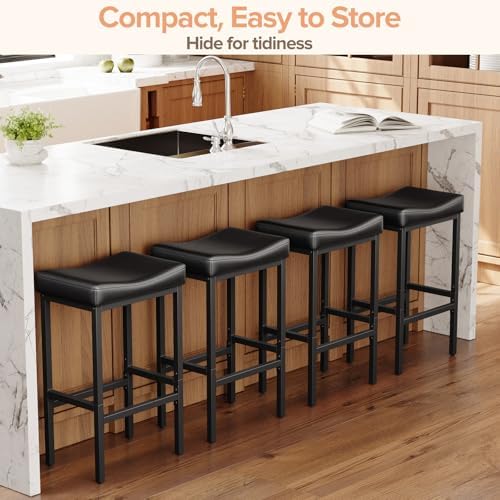 Compact 24 Inch Counter Height Bar Stools Set of 3