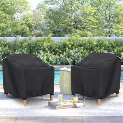Patio Chair Cover - 2 Pack, 30" W x 34" D x 38" H