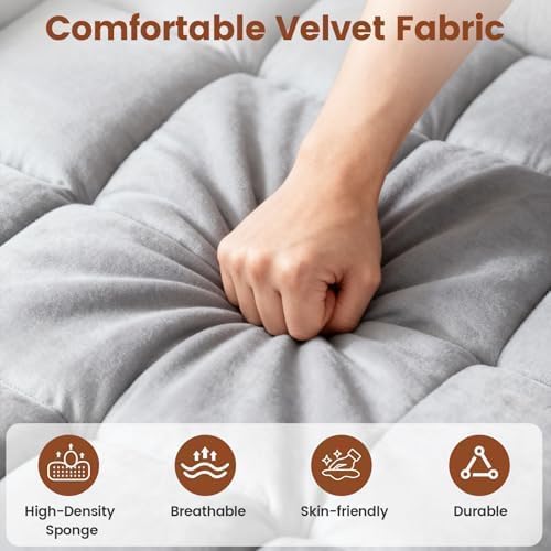 Convertible Sleeper Chair, Pull Out Chair Sleeper with Bracket and Cup Holder, Chairs Bed Sleepers for Adults, 3 in 1 Sofa Bed Chairs for Small Spaces, Living Room