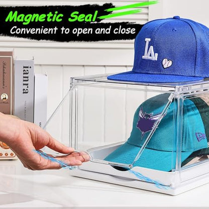 Vtopmart 4 Pack Stackable Baseball Caps Organizer, Each Holds 12 hats
