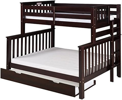 Camaflexi Santa Fe Mission Tall Bunk Bed End Ladder, Twin Over Full, White