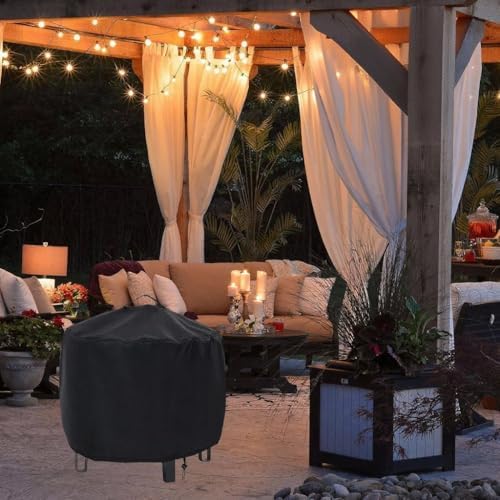 Waterproof Fire Pit Cover, 43" D x 18" H