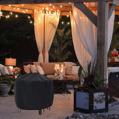 Waterproof Fire Pit Cover, 36" D x 15" H