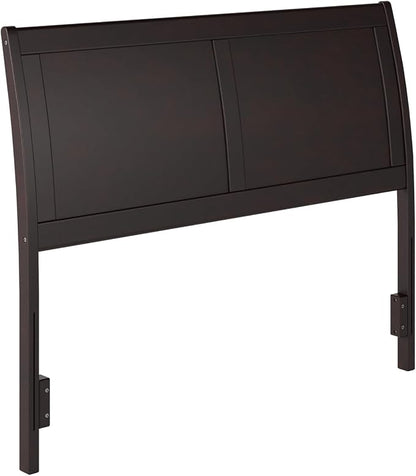 AFI, Portland Full Sleigh Solid Wood Panel Headboard, Espresso
