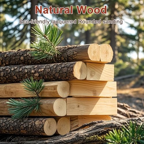 Coat Racks Freestanding, Natural Wood Coat Stands with 6 Hooks, 68" Heavy Duty Adjustable Height Vintage Hall Tree for Entryway, Bedroom, Office, Easy Assembly (Walnut Metal Hook)