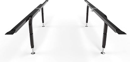 Bed Slats Center Support System | Adjustable Length & Height Tubular Steel with 4 Legs | Fits Full, Queen, King & California King Bed Frames