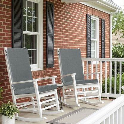 Outdoor Chair Cushions 20x20 Inch, Set of 6, Dark Grey
