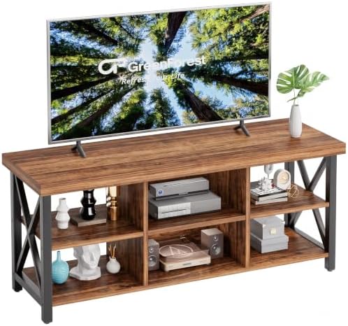 GreenForest TV Stand for 65 in TV, 55" Entertainment Center for Living Room