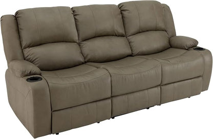 RecPro Charles 80" RV Wall Hugger Reclining Sofa | Putty