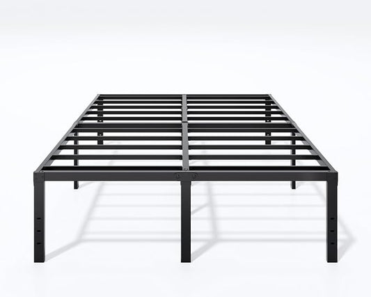 LUMUNANCE Metal Bed Frame King Size - 18 Inch Heavy-Duty King Platform Bed Frame No Box Spring Needed, Easy Assembly, Noise-Free, Sturdy Mattress Foundation, Underbed Storage Space