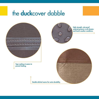 DUCKCOVERS UFPR5024 Ultimate Waterproof Round Fire Pit Cover, 48"DIA x 24"H, Mocha Cappuccino, Patio Furniture Covers