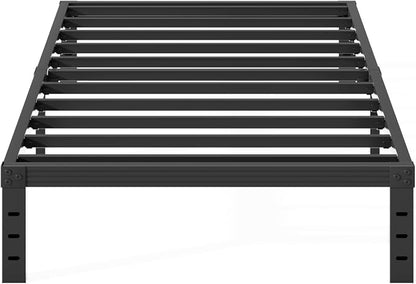 Twin Size Bed Frame 14" High Heavy Duty Platform Bed Frame,Sturdy Steel Frame,No Box Spring Needed,Noise-Free,Easy Assembly