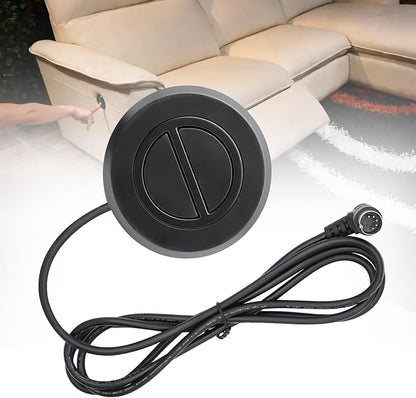 Power Recliner Chair Switching Replacement with 2 Button 5 Pin Plug for Electric Sofa Lift Chair,Round Hand Control Handset Lift Chair Remote Replacement
