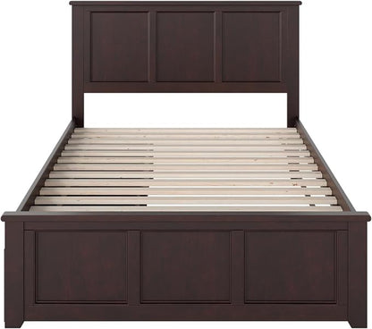 AFI, Madison Full Platform Bed with Matching Footboard & Storage Drawers, Espresso