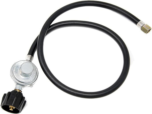 GasOne Propane Regulator 3 Feet Universal QCC1 Grill Replacement with 36 inches hose for Most LP Gas Grill, Heater and Fire Pit Table, 3/8" Female Flare Nut