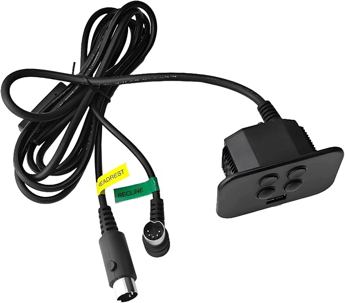 CTR UR2 10 Recliner Remote Replacement | for Raffel Systems 4 Button 5 Pin Hand Control 2x 5 Pin Male Connectors(one Headrest and one Recline) features a USB Port