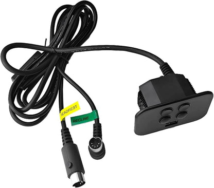 CTR UR2 10 Recliner Remote Replacement | for Raffel Systems 4 Button 5 Pin Hand Control 2x 5 Pin Male Connectors(one Headrest and one Recline) features a USB Port