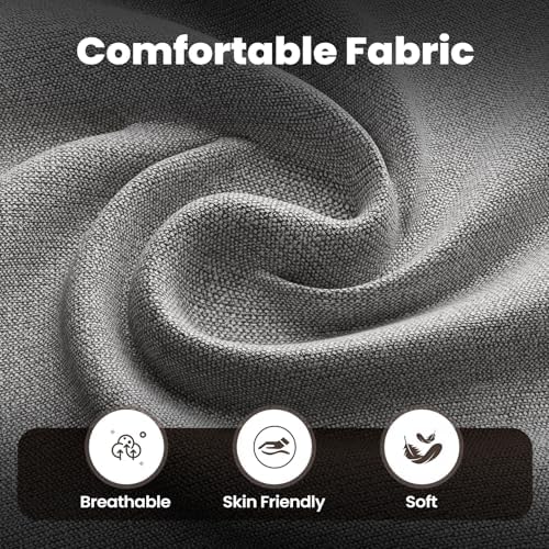 75.6" Cloud Boneless Sofa, Loveseat Couches with 4 Pillows, Modern Living Room 2 Seater Sofa for Small Space, Apartment, No Assembly, Light Grey