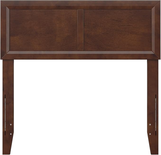 AFI, Sophia Adjustable Modern Twin Wood Headboard, Walnut