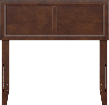 AFI, Sophia Adjustable Modern Twin Wood Headboard, Walnut