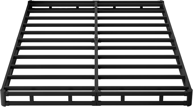 Maenizi Queen Box Spring 4 Inch Low Profile, Bed Base with Fabric Cover | Heavy Duty Metal, Mattress Foundation, Easy Assembly, Noise Free