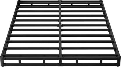 Maenizi Queen Box Spring 4 Inch Low Profile, Bed Base with Fabric Cover | Heavy Duty Metal, Mattress Foundation, Easy Assembly, Noise Free