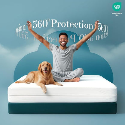 Utopia Bedding Mattress Protector Zippered Full Size Size (Pack of 4), 100% Waterproof Bed Bug and Dust Mite Proof Mattress Encasement, Absorbent 6 Sided Mattress Cover