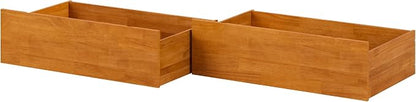 AFI Queen/King/Twin XL Under Bed Storage Drawers (Set of 2), Light Toffee