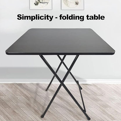 YOXIER Foldable Desk,Home Office Desks,Household Portable Small Dining Table,Multifunction Portable Computer Desk for Storing Items at Home & in The Office, Essential for Gatherings & Office Work Bla