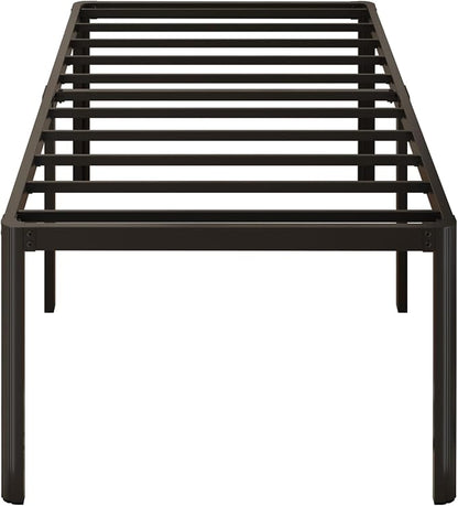 Yicensen 20 Inch Twin Bed Frames Rounded Corner Legs Heavy Duty Platform Twin Metal Bed Frame for Kids, Easy Assembly, Noise Free, No Box Spring Needed, Black.